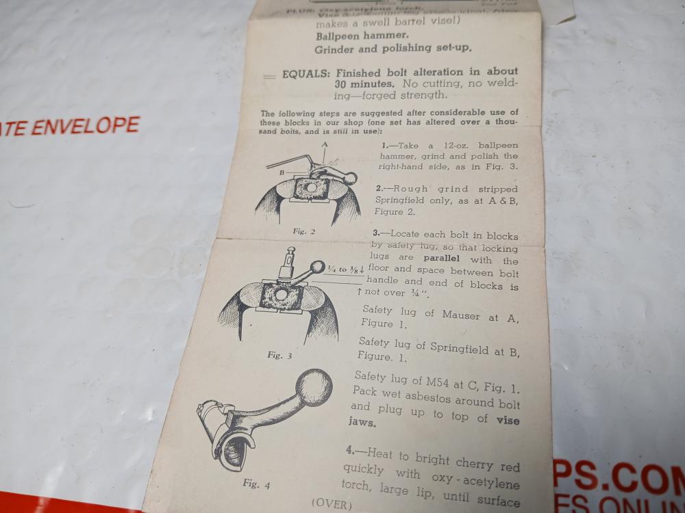 P-2106 BUEHLER RIFLE BOLT BENDING BLOCKS W/BOX & INSTRUCTIONS-img-5