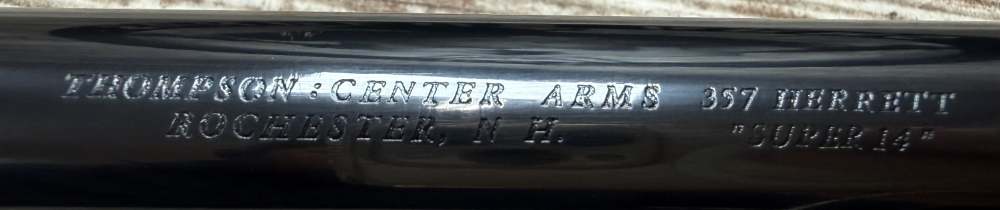 * Thompson Center * Contender * 357 Herrett  * Super 14 * T/C * -img-18