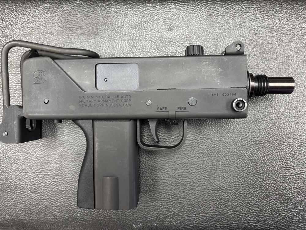  NFA INGRAM MAC 10 45 ACP POWDER SPRINGS MACHINE GUN W/ SUPPRESSOR-img-1