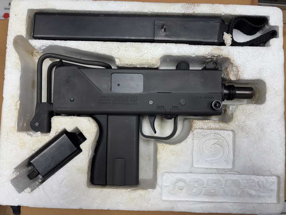  NFA INGRAM MAC 10 45 ACP POWDER SPRINGS MACHINE GUN W/ SUPPRESSOR-img-0