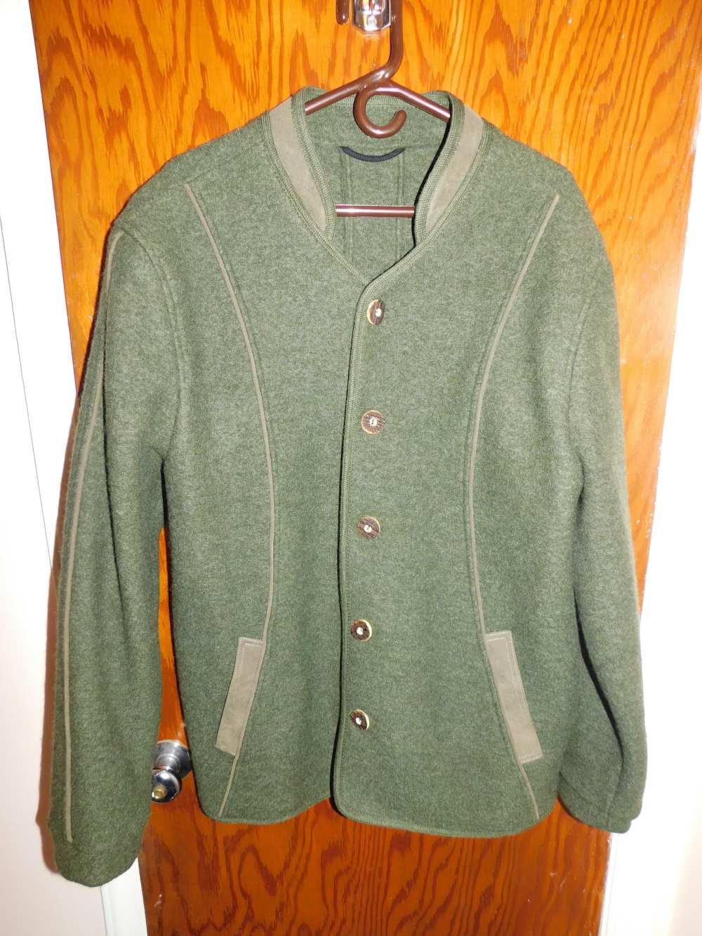 Dachstein Woolwear 100% Austrian Wool Herdsman Jacket (Green)-img-0