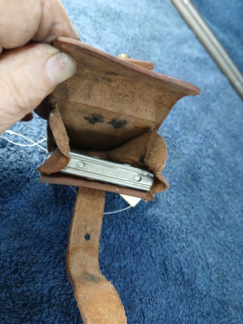 7.65mm  ARGENTINE MAUSER LEATHER CARTRIDGE POUCH P-2064 -img-2
