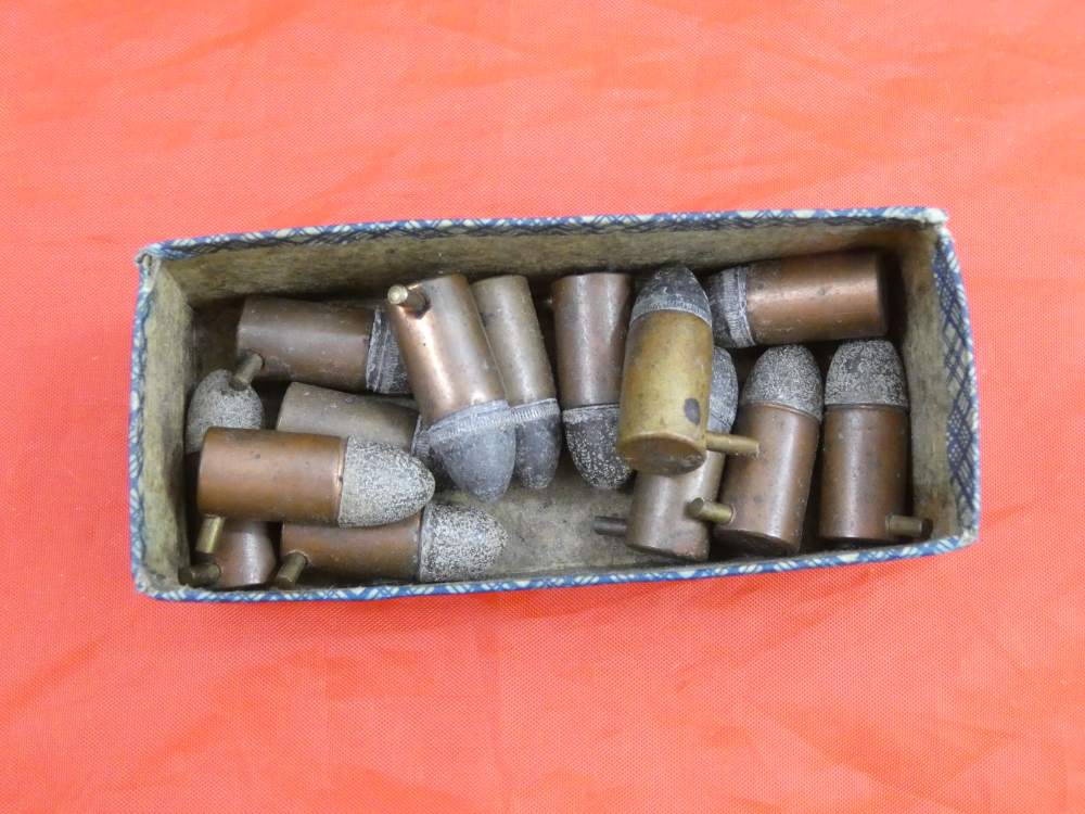 ANTIQUE BELGIUM PINFIRE CASED REVOLVER ENGRAVED GOLD / SILVER 100% complete-img-49