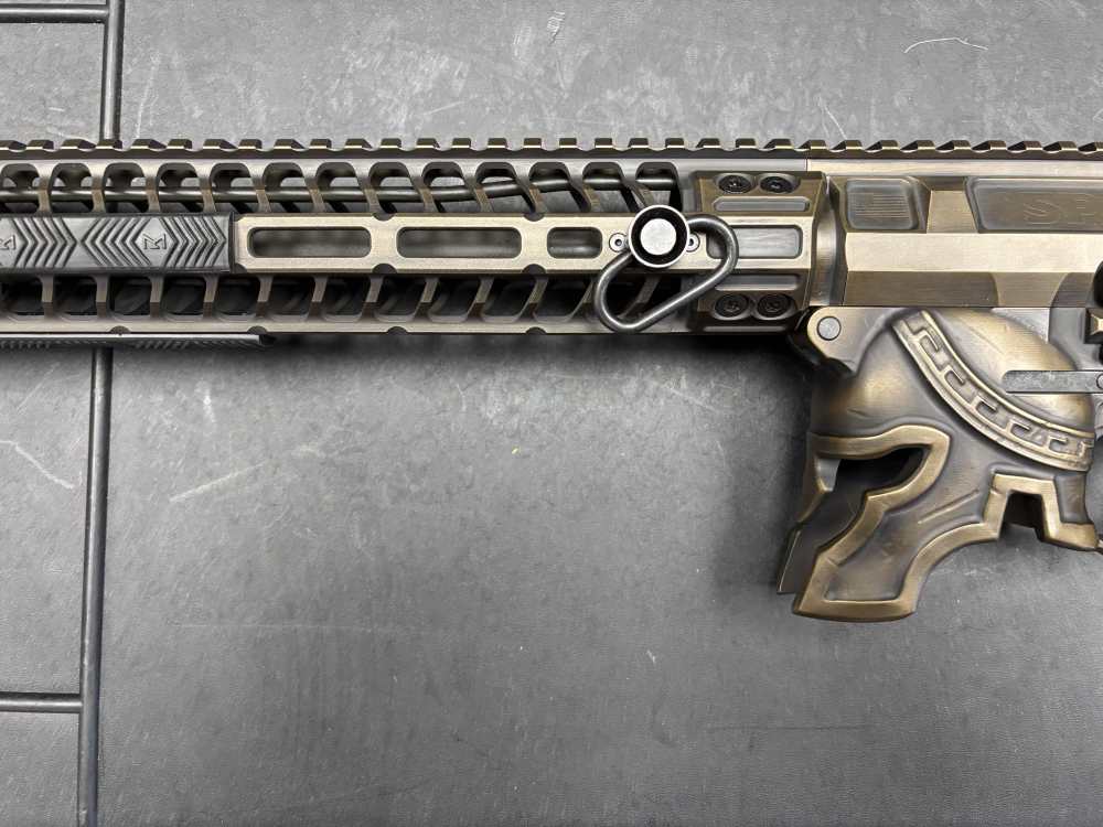 NIB SPIKES TACTICAL “SPARTAN”  BRONZE AR-15 5.56 RIFLE. NO RESERVE -img-3