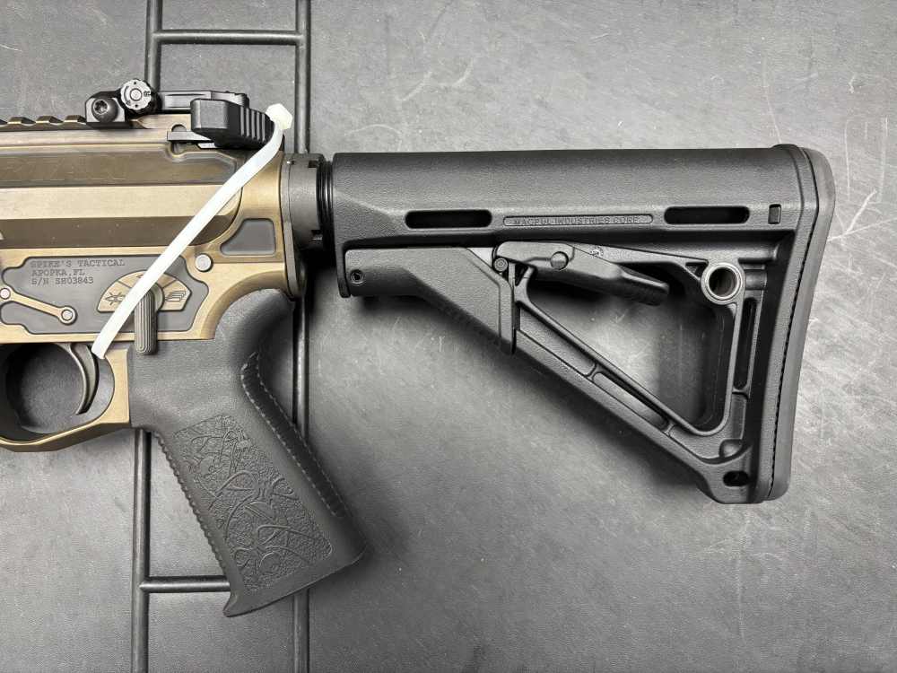 NIB SPIKES TACTICAL “SPARTAN”  BRONZE AR-15 5.56 RIFLE. NO RESERVE -img-1
