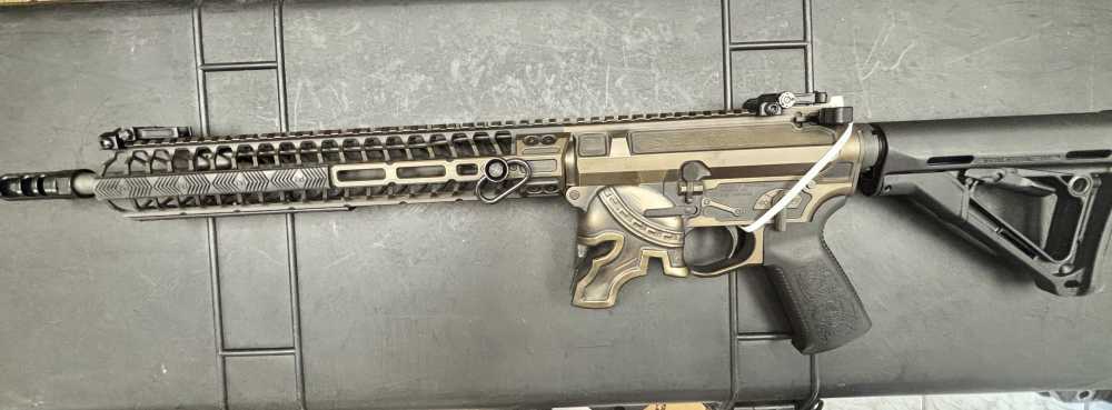 NIB SPIKES TACTICAL “SPARTAN”  BRONZE AR-15 5.56 RIFLE. NO RESERVE -img-0