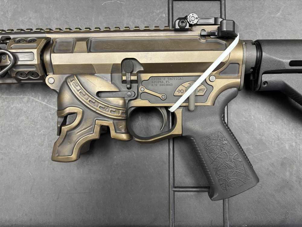 NIB SPIKES TACTICAL “SPARTAN”  BRONZE AR-15 5.56 RIFLE. NO RESERVE -img-2
