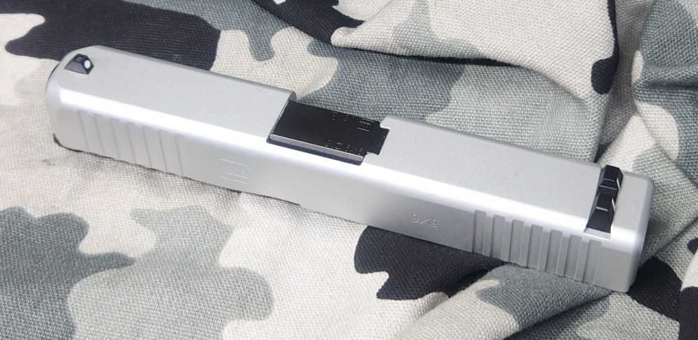 Glock G45 Complete slide 9MM Silver Custom Finish New -img-4