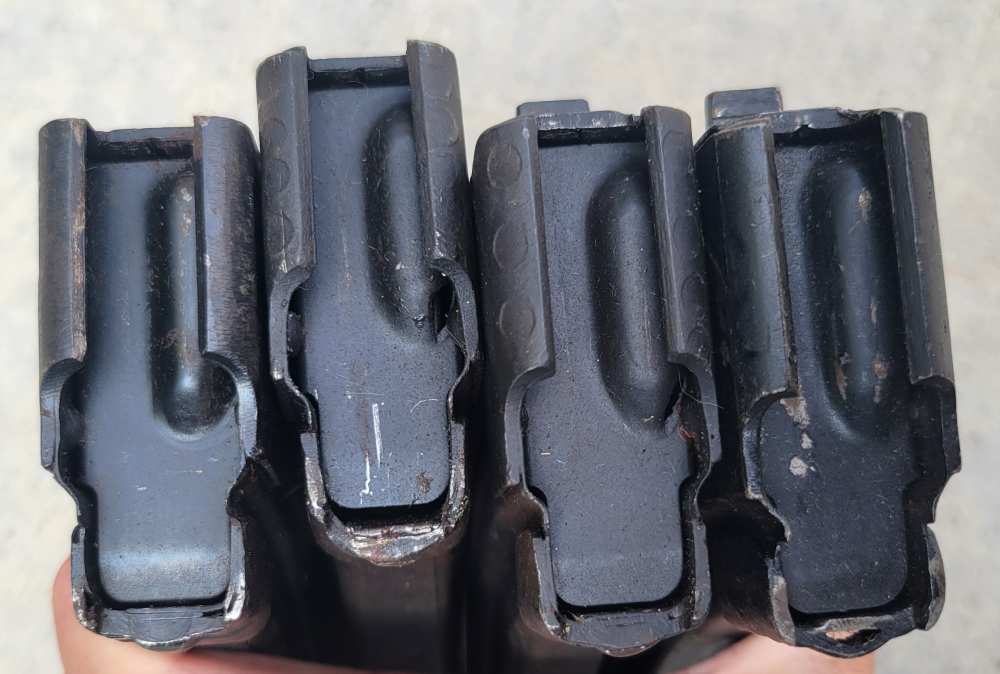 4 Military Surplus 30rd Steel AK47 7.62x39mm Magazines & Pouch Polish-img-6