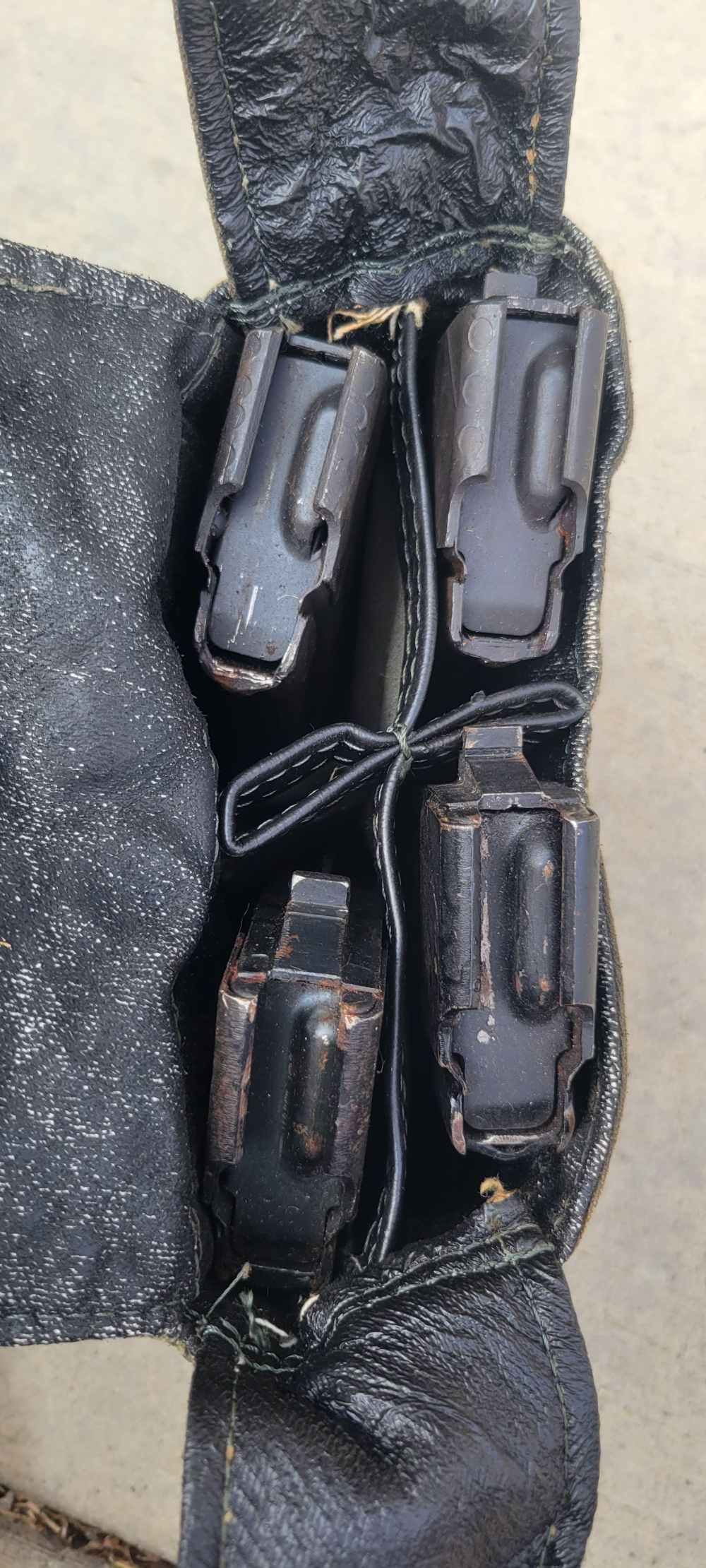 4 Military Surplus 30rd Steel AK47 7.62x39mm Magazines & Pouch Polish-img-14