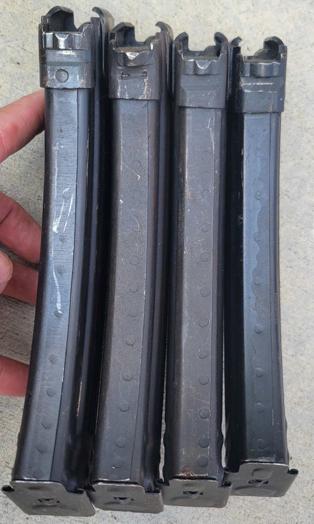 4 Military Surplus 30rd Steel AK47 7.62x39mm Magazines & Pouch Polish-img-4