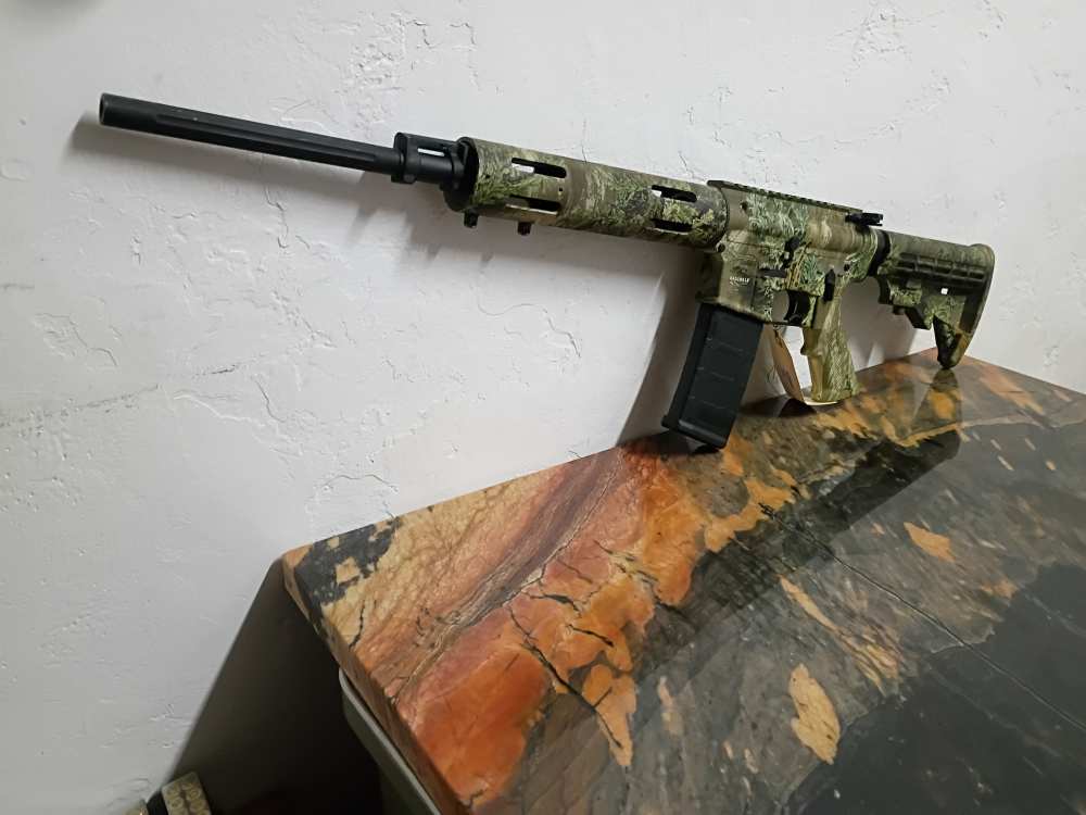 Remington R-15 VTR .223 Camo semi auto rifle fluted barrel VERY HARD TO F-img-4