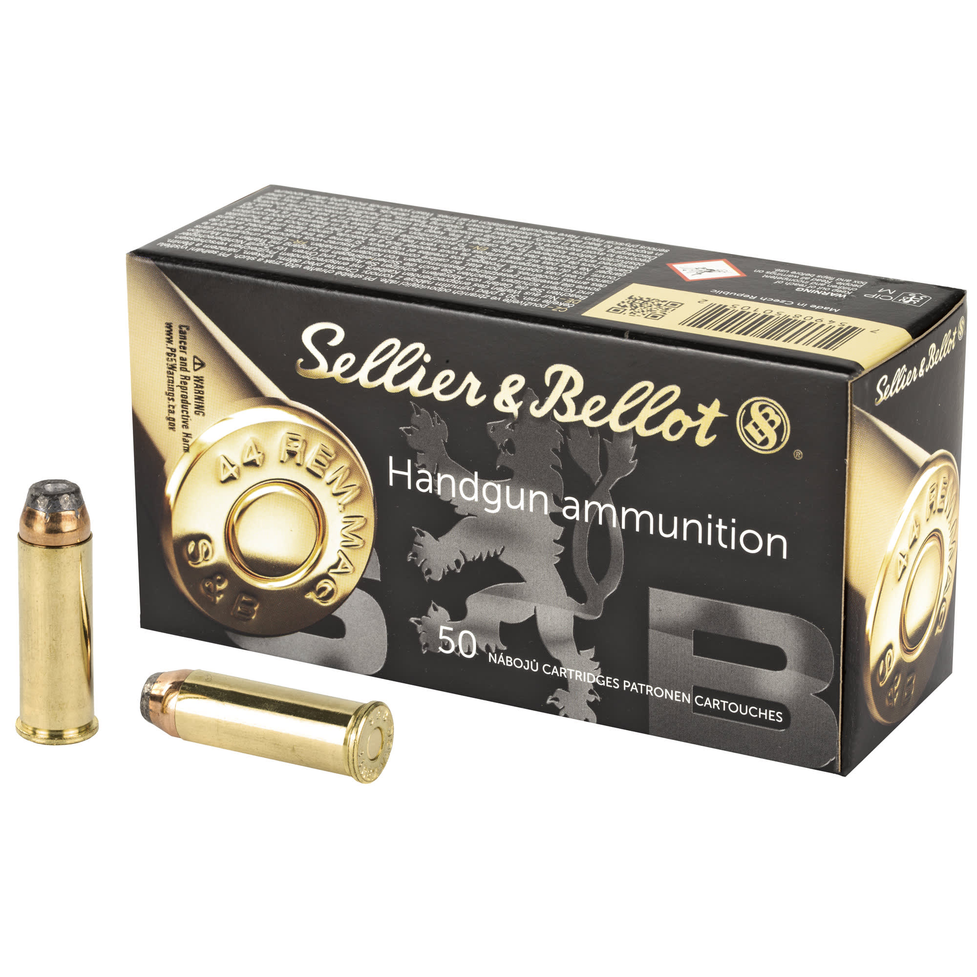 S&B 44REM MAG 240GR SJHP 1000 Rounds-img-0