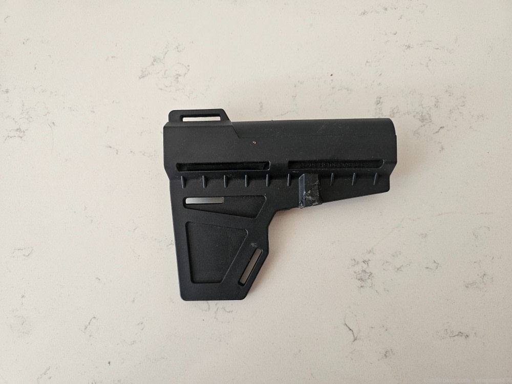 Low Profile Pistol Brace (Black) for use with Brace Tube Free Shipping USA-img-2