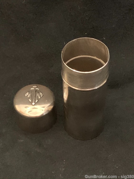ANTIQUE STERLING SILVER CYLINDER STICK MATCH CASE, 41 GRAMS-img-3