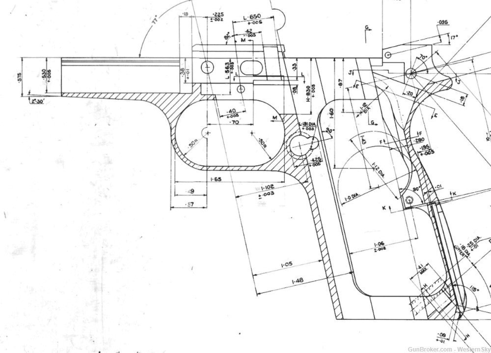 Browning Hi-Power High Power Drawings, Blueprints!-img-2