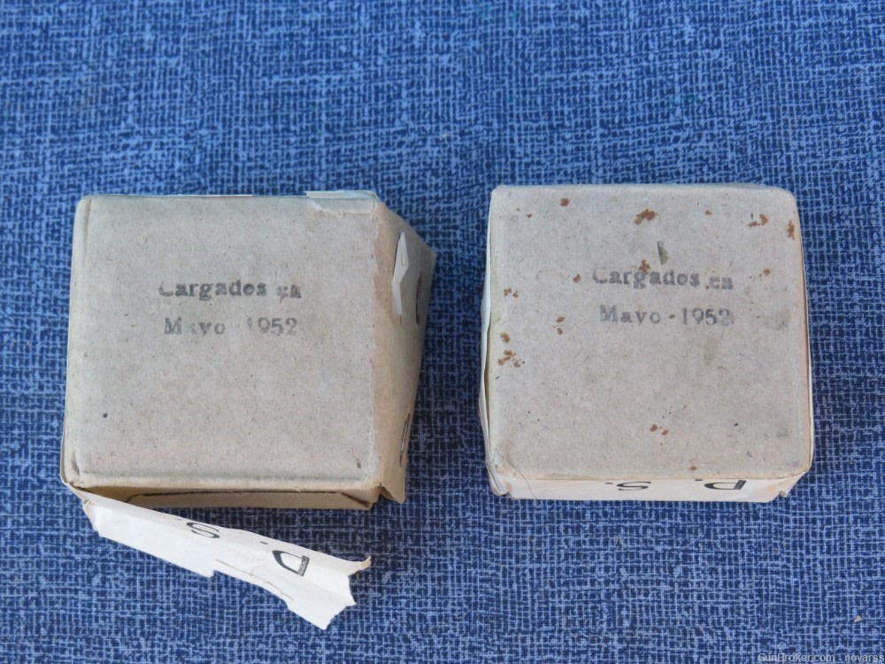 9mm SPANISH AMMUNITION CARTUCHOS 50 rounds in 2 ORIGINAL BOXES #2 -img-5