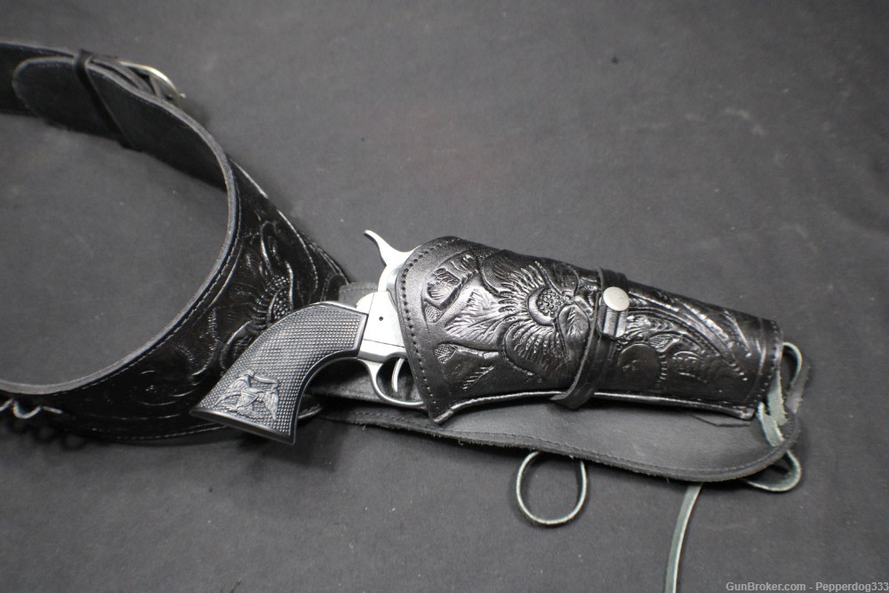 Old West M 1873 Fast Draw Frontier Revolver 45 Cal. Peacemaker & Holster-img-5