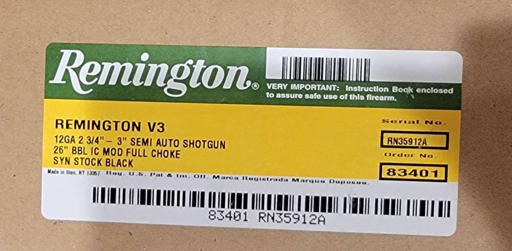 Remington V3 Field Sport 12 Gauge 26" Vent Ribbed Barrel -img-25