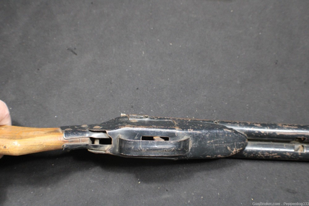 An Antique Wyandotte Brand All Metal Products a Toy Two Barrel Cork Gun-img-6