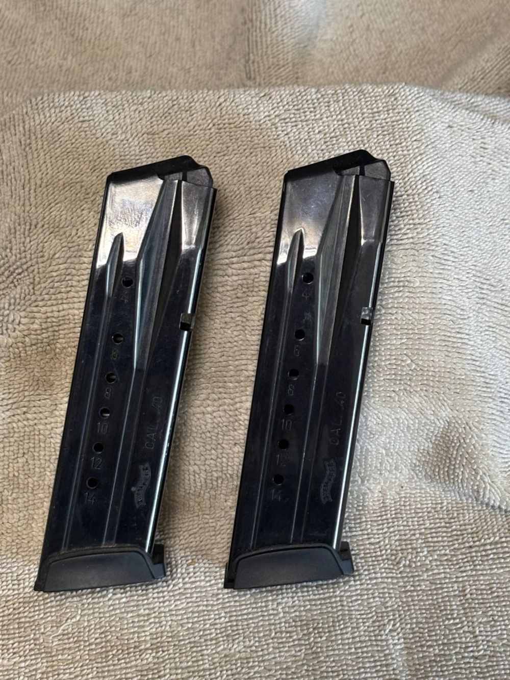 Lot of 2 Walther PPX factory 40 caliber 14 round magazines-img-0