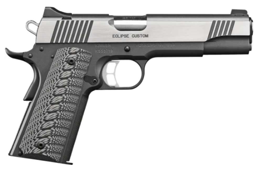 Kimber 3000238 Eclipse Custom 45ACP 7+1 5" Charcoal Gray Brushed-Polished-img-0