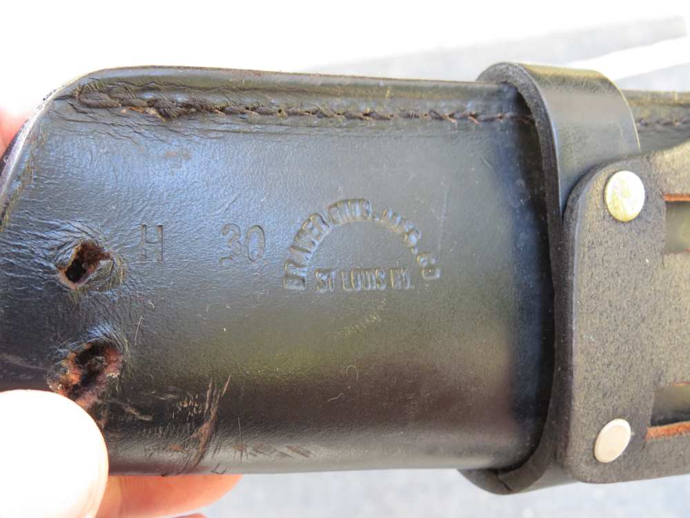 BRAUER BROS H30 H 30 BLACK LEATHER HOLSTER LEFT HANDED 9 inches-img-3
