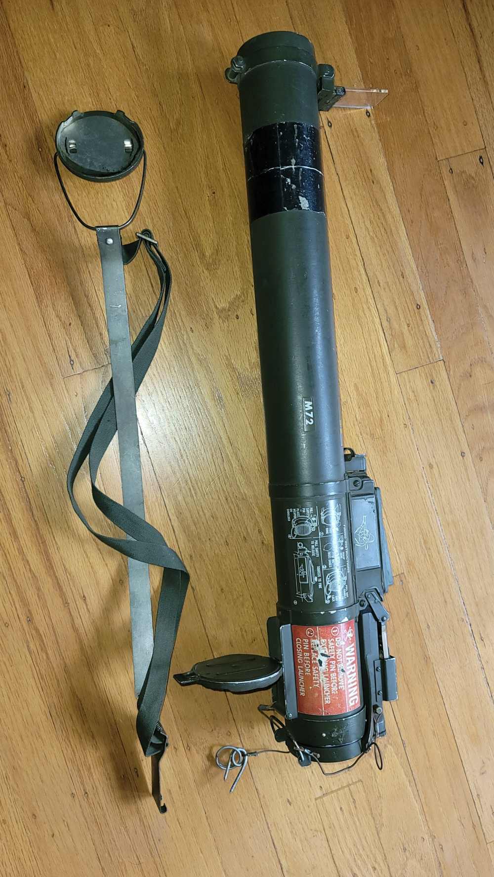 VIETNAM LAW EARLY M72 ROCKET LAUNCHER TUBE SIGHT. -img-3