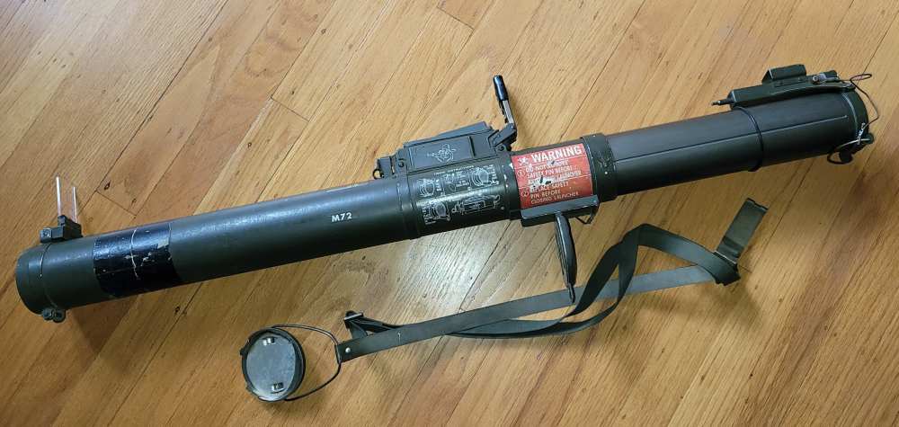 VIETNAM LAW EARLY M72 ROCKET LAUNCHER TUBE SIGHT. -img-5