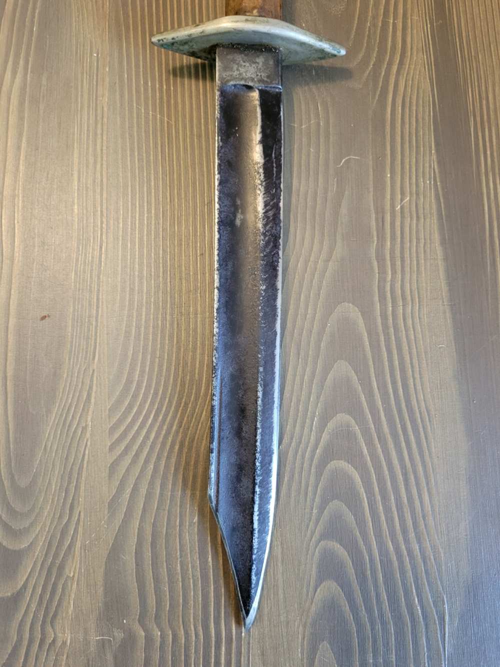 P.S. Justice Wrist Breaker/Mod Stag Handle Bowie Knife w/Sheath P. Adams-img-10