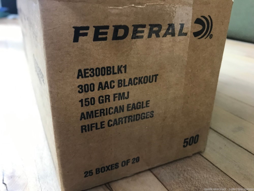 Federal American Eagle .300 Blackout 150 GR One Case 25 Boxes FMJ 300 BLK-img-4