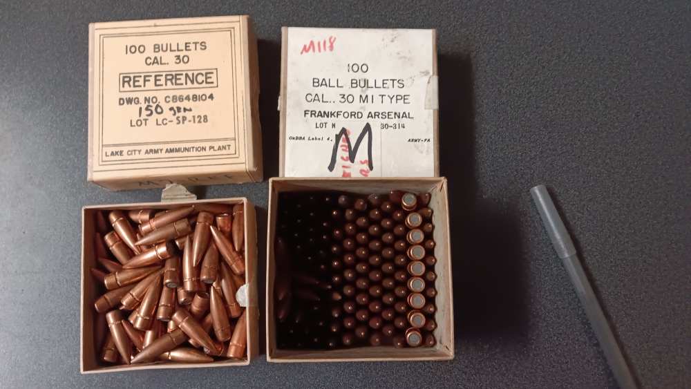 30 Cal. FMJ bullets 225 150 gr. and 72 174 gr. -img-0