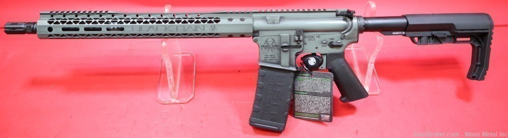 NEW Black Rain Ordnance Spec15 AR15 5.56  Battleworn Green Custom Cerakote -img-1