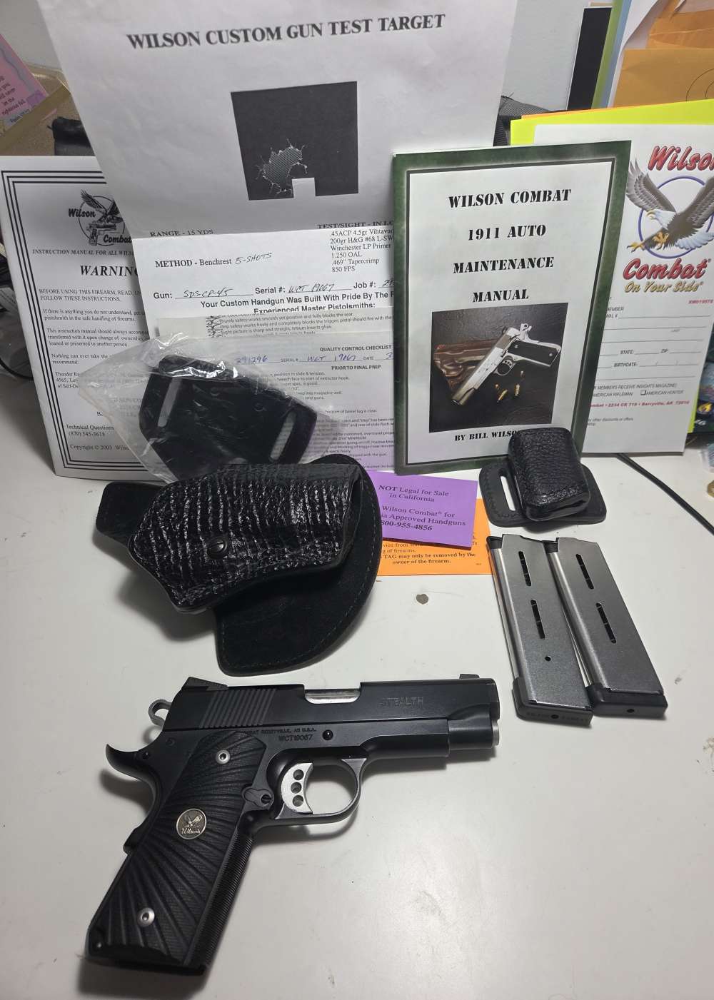 Wilson Combat Stealth with Leather and all documents -img-0