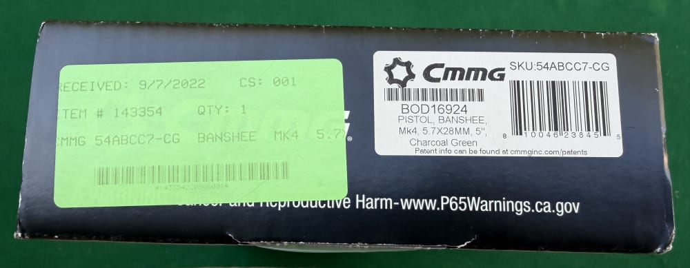 CMMG Banshee Mk4 5.7x28mm 5" Barrel Charcoal Green Holosun AEMS-img-12