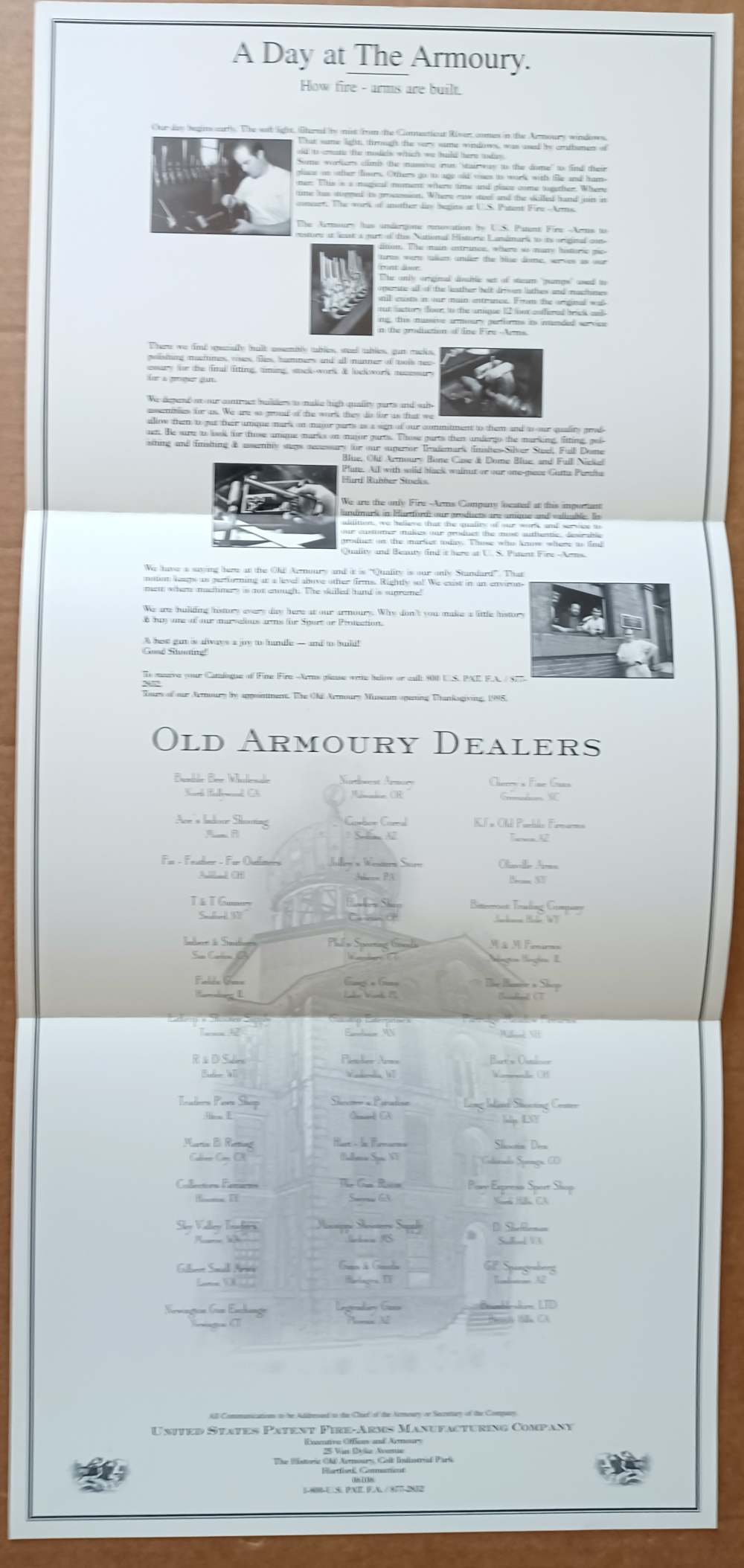 USFA 1995 Brochure With "SPECIAL COLT" Prints-img-11