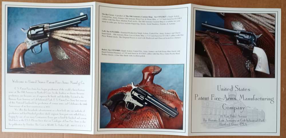 USFA 1995 Brochure With "SPECIAL COLT" Prints-img-10