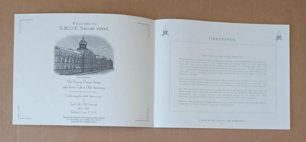USFA 1995 Brochure With "SPECIAL COLT" Prints-img-1