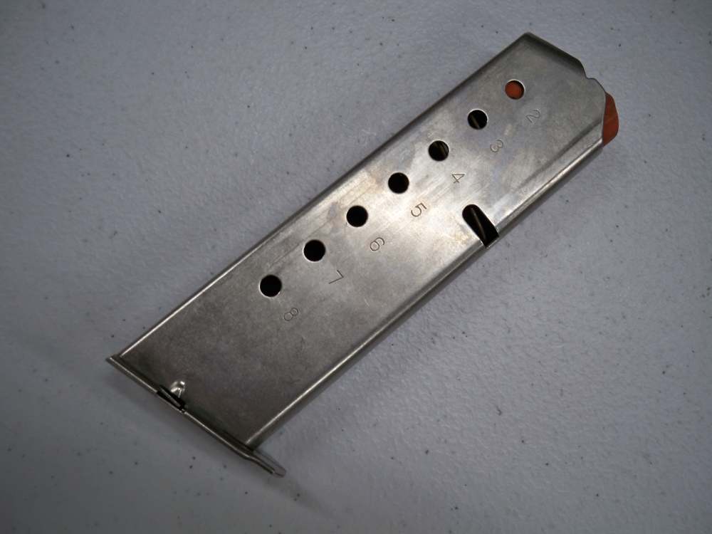 Smith & Wesson 645 / 745 Factory 8rd Mag     Stainless Orange Follower-img-0