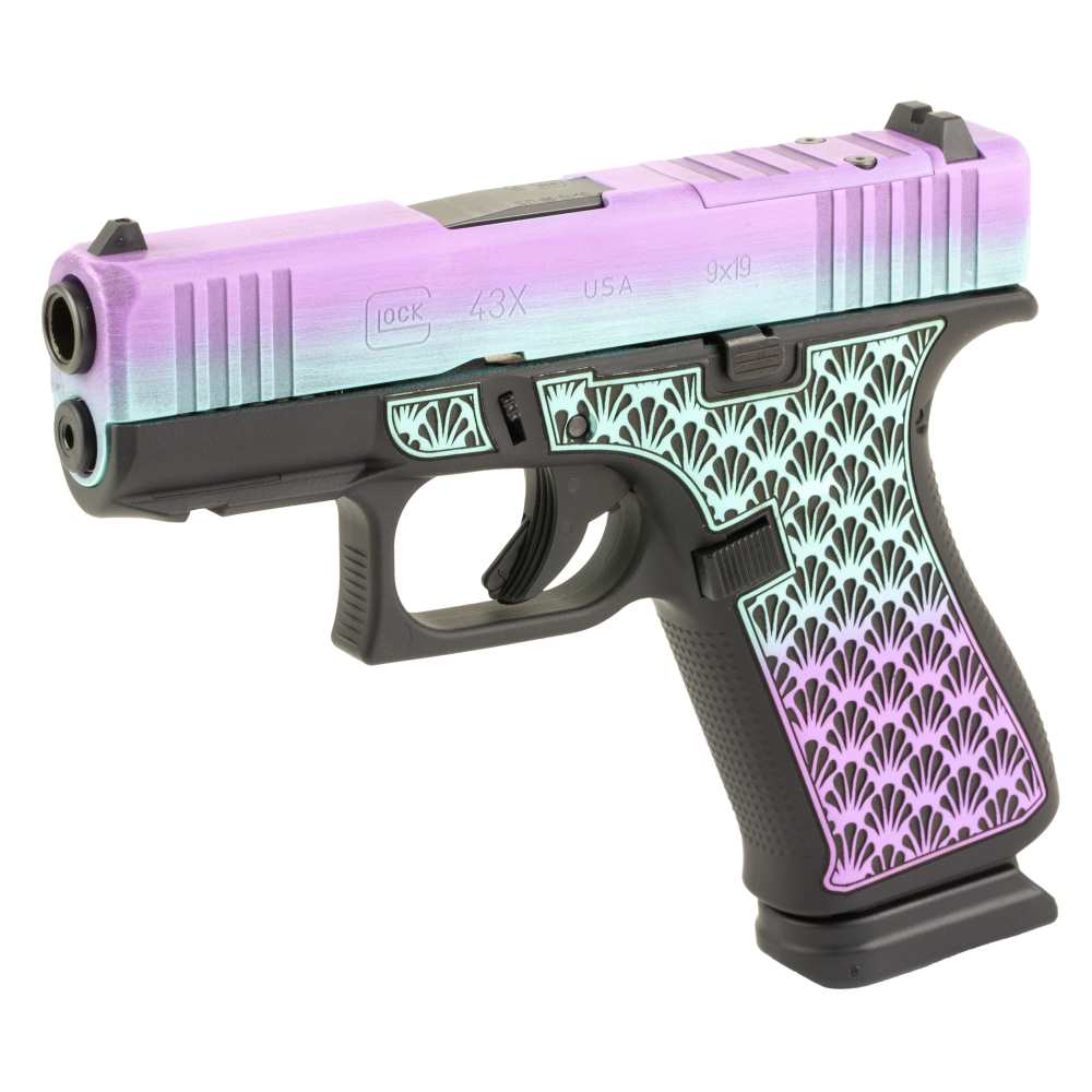 GLOCK, 43X, 9mm Custom Island Bug Cerakote NIB-img-0