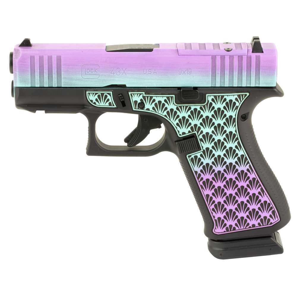 GLOCK, 43X, 9mm Custom Island Bug Cerakote NIB-img-2