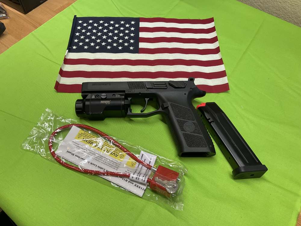 CZ P09 Complete Lower Receiver Frame with 1500 Lumen Pistol Light - New-img-0