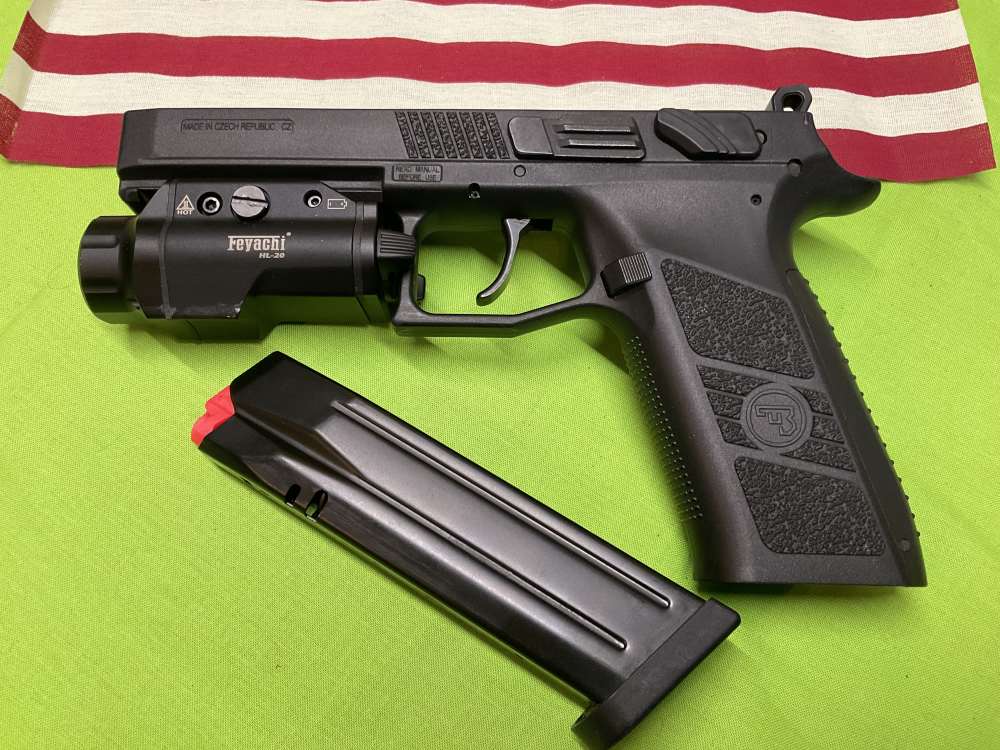 CZ P09 Complete Lower Receiver Frame with 1500 Lumen Pistol Light - New-img-1
