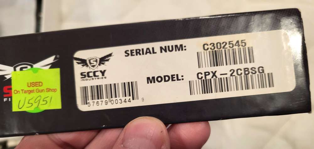 SCCY CPX-2 9mm pistol 3" barrel w/box-img-3