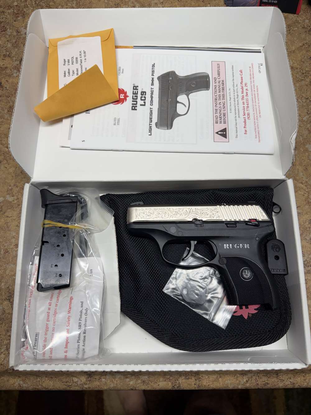RUGER LC9S Engraved 1 of 1500 NEW IN BOX bought in -img-13