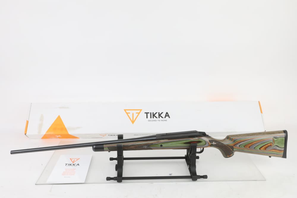 Tikka T3X Lite 6.5 CM 24.3" Cerakote Boyds Green Laminate Stock Factory Box-img-0