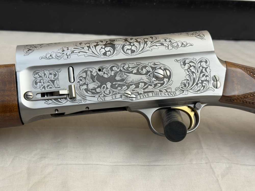 Exc Belgian Browning Classic A5 12ga Factory Engraved Signed by C. Perfido-img-0