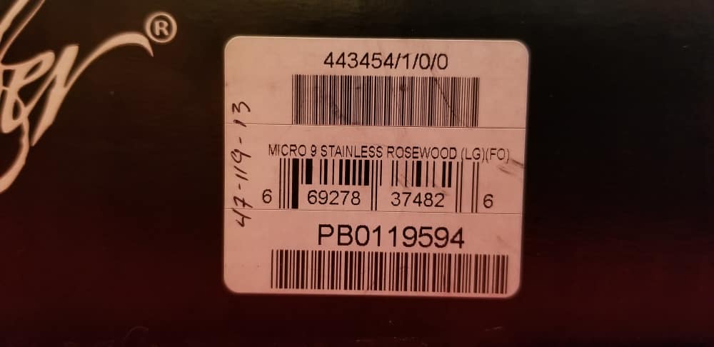 Kimber Micro 9 Stainless Rosewood (LG) (FO) (NIB) Unfired-img-19