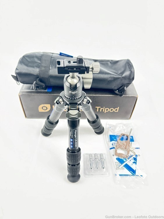 Leofoto LS-223C+LH-25 Tabletop Tripod and Ball Head, Open Box Condition-img-0
