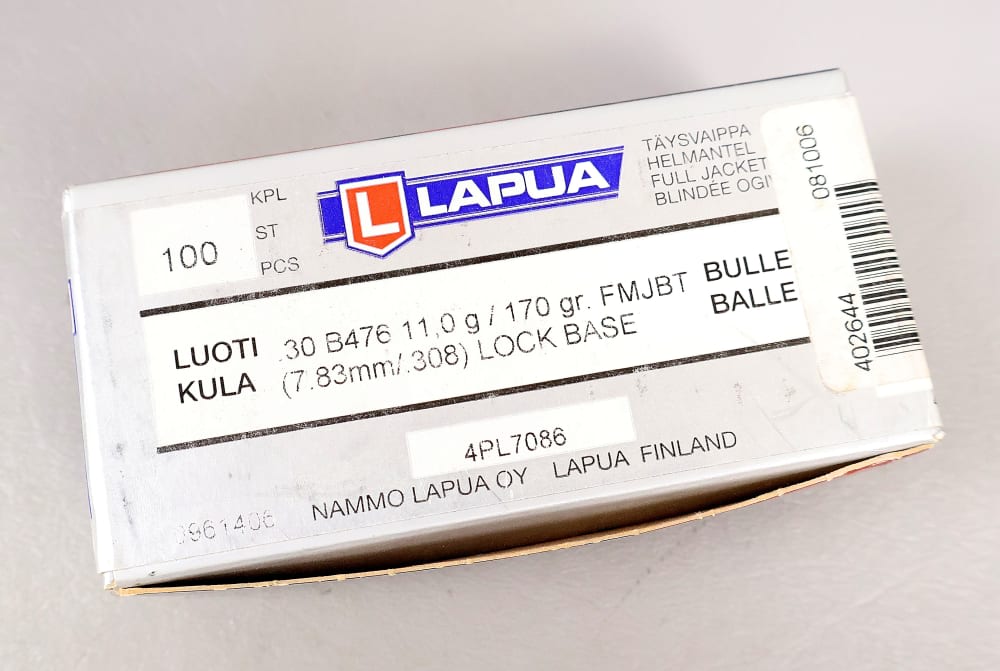 400 PLUS LAPUA 30 Caliber / 308 170 Grain FMT BT BULLETS 4PL7086 Reloading -img-1